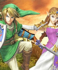 Link and Zelda Adventure Paint By Numbers