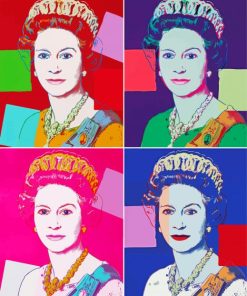 Queen Elizabeth Warhol Paint By Numbers