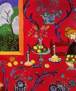 Henri Matisse Red Abstract Paint By Numbers