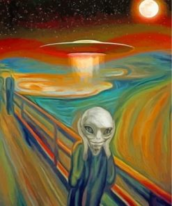 Scream Alien Abstraction Paint By Numbers
