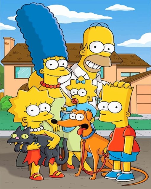 The-Simpsons-Family-paint-by-numbers