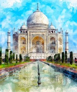 The Taj Mahal India Paint By Numbers
