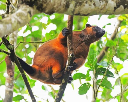 The-Tree-kangaroo-paint-by-numbers