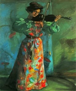 The Violinist by Lovis Corinth Paint By Numbers