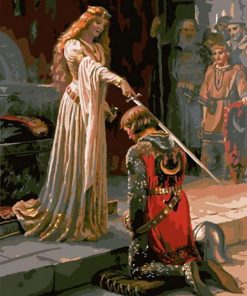 Edmund Leighton Masterpiece Paint By Numbers