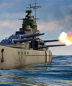 The Battleship Action Movie Paint By Numbers