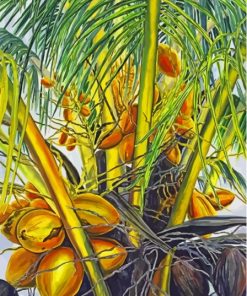 Tranquil Coconut Tree Paint By Numbers