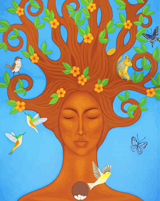 Finalizing the Fantasy The Giving Tree painting masterpiece