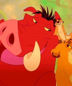 Timon and Pumbaa Disney Paint By Numbers