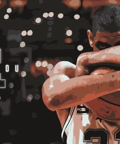 Tim Duncan Basketball Paint By Numbers