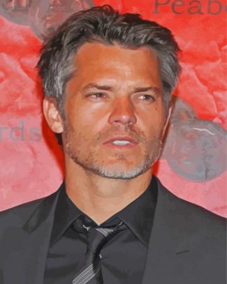 Timothy Olyphant Vibrant Paint By Numbers