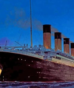 Titanic Engines and Seas Paint By Numbers