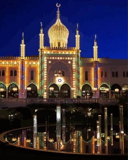 Tivoli-gardens-at-night-paint-by-numbers