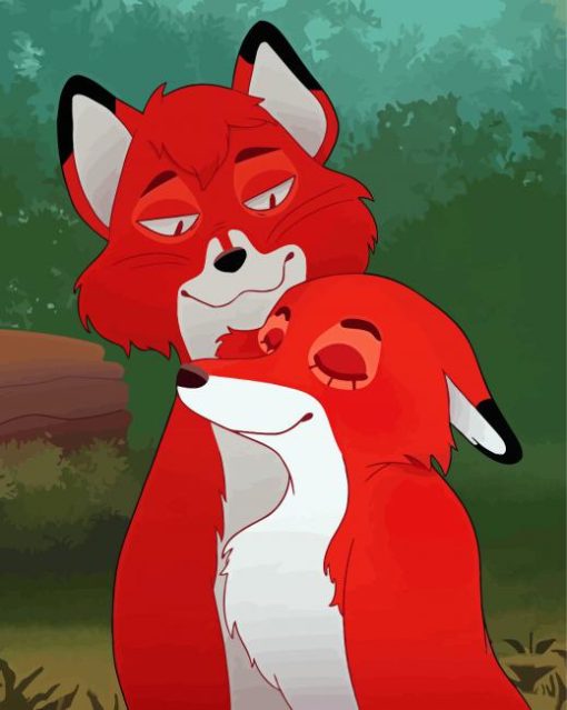 Tod-and-Vixey-paint-by-numbers