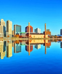 Toledo Ohio Skyline Paint By Numbers
