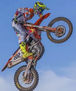 Tony Cairoli Motocross Bikers Paint By Numbers