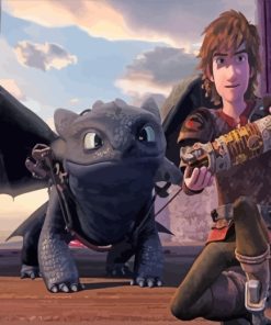 How to Train Your Dragon Characters Paint By Numbers