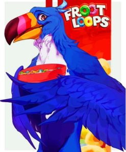 Toucan Sam Vintage Breakfast Paint By Numbers