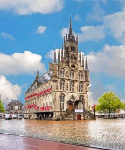Stadhuis van Gouda Scenic Paint By Numbers