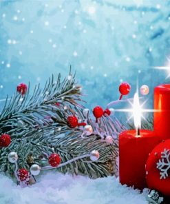 Traditional Festive Scene Paint By Numbers