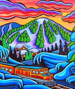 Mountain Railway Paint By Numbers