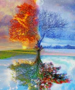 Seasons Tree Paint By Numbers