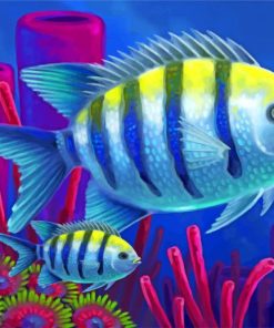Tropical Ocean Fishes Paint By Numbers