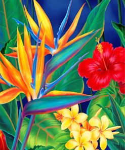 Tropical Bird of Paradise Paint By Numbers