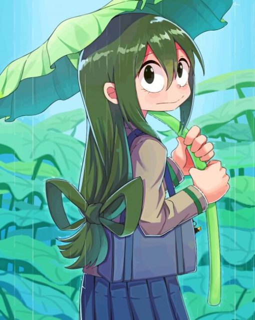 Tsuyu-Asui-Anime-Character-paint-by-number