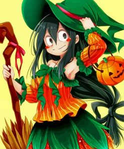 Tsuyu Asui Halloween My Hero Academia Paint By Numbers