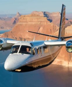 Twin Commander Aircraft Space Paint By Numbers