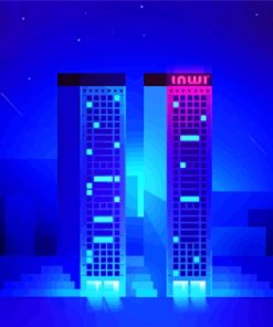 Casablanca Twins Buildings Paint By Numbers