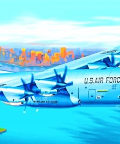 Lockheed C 130 Aircraft Paint By Numbers