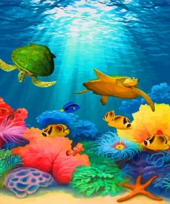 Coral Reef Adventure Paint By Numbers