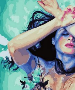 Dreaming Underwater Girl Paint By Numbers