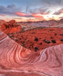 Valley Of Fire Nevada Landscape Paint By Numbers