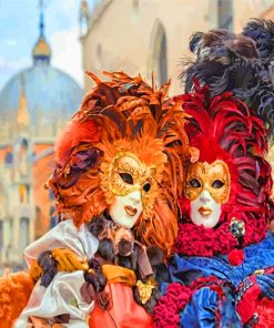 Venice Carnival Masked Paint By Numbers