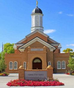 Utah Vernal Temple Paint By Numbers