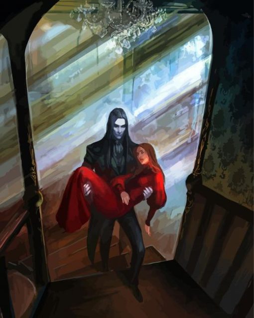 Victorian-Vampire-couple-paint-by-number