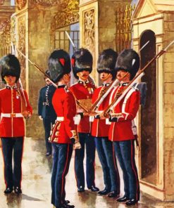 Vintage Military Guards Paint By Numbers