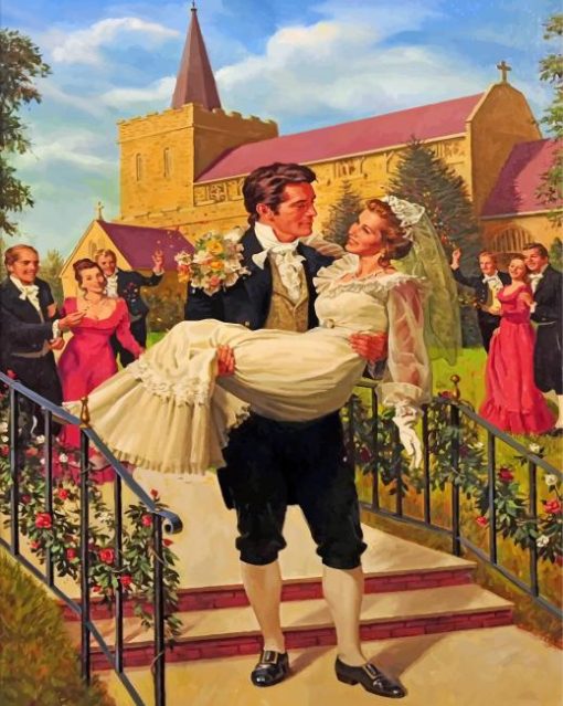 Vintage-bride-and-groom-paint-by-numbers