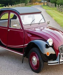 Vintage Citroen 2CV Classic Paint By Numbers