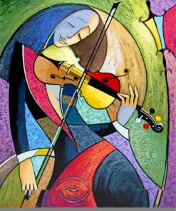 Abstract Violin Art Paint By Numbers