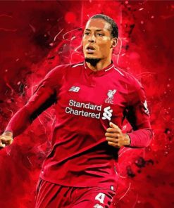 Virgil Van Dijk Footballer Paint By Numbers