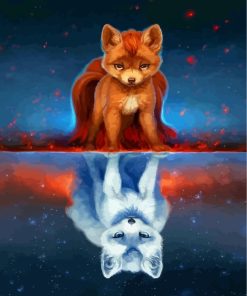 Reflective Vulpix Pokemon Paint By Numbers