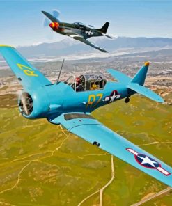 World War II Military Aircraft Paint By Numbers