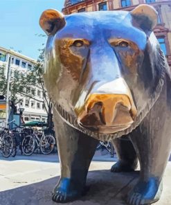 New York Wall Street Bear Paint By Numbers