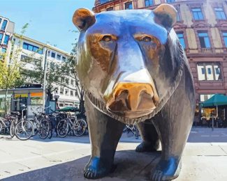 New York Wall Street Bear Paint By Numbers