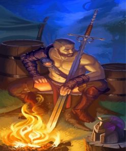Resting Warrior Craft Paint By Numbers