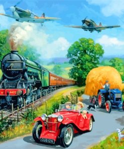 Wartime Vehicles Paint By Numbers
